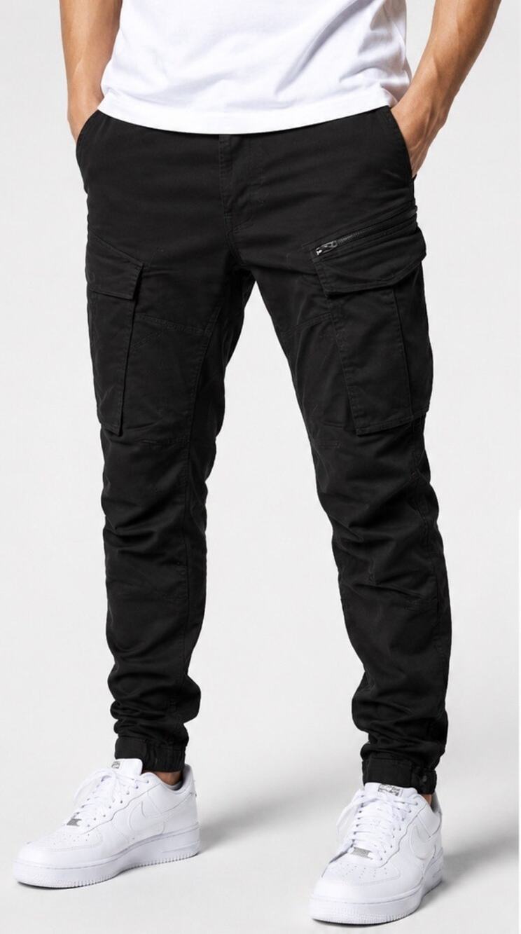 G-Star Raw Rovic Zip 3D Cargo Pants Mens 36x34 Black Military Tapered